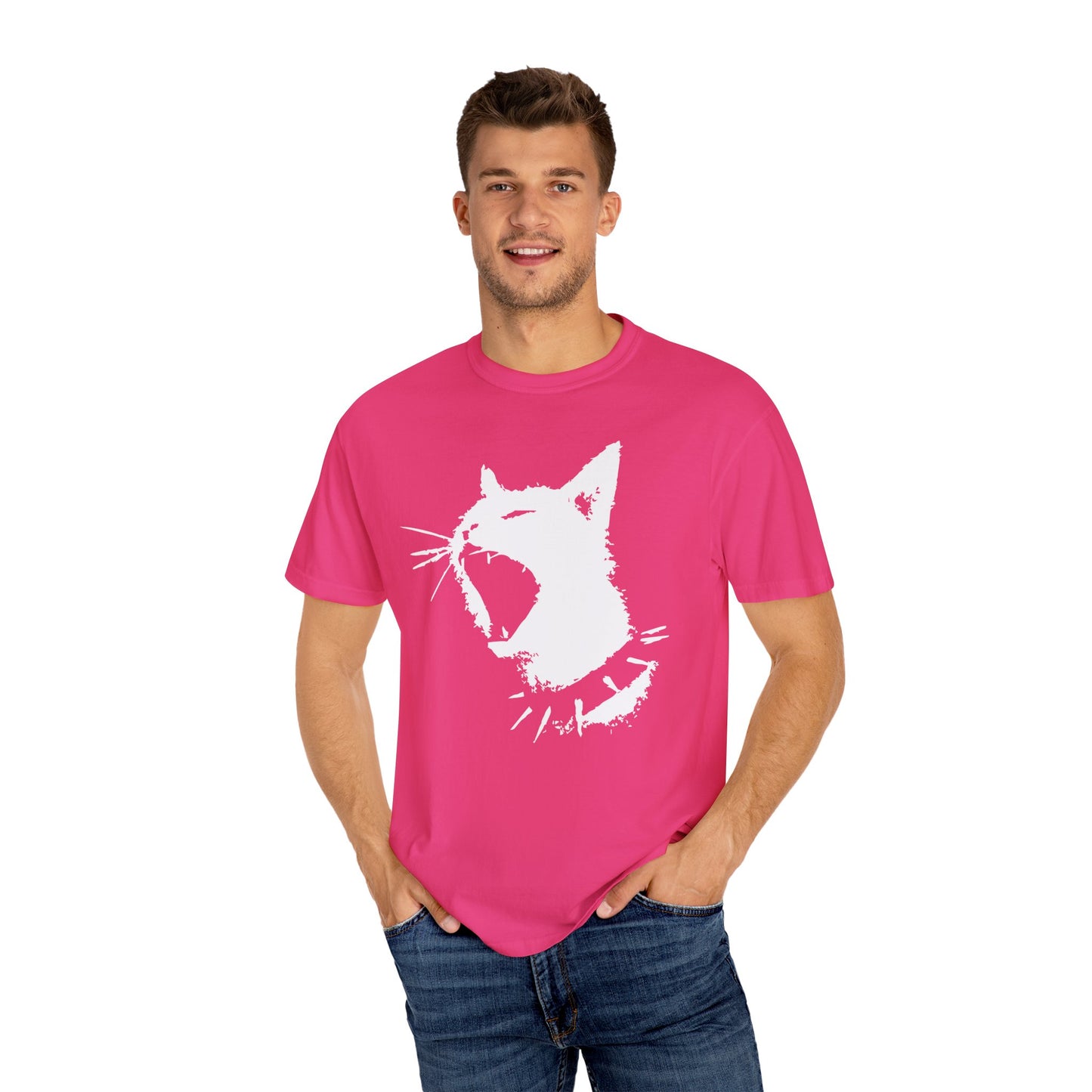 Punk Cat shirt Funny Gym T-shirt for men or women