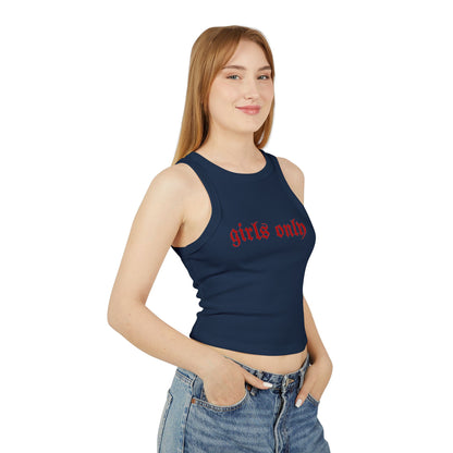 Girls Only Women's Racer Tank Top