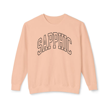 Sapphic Sweatshirt Comfy Unisex Lightweight Crewneck Sweater