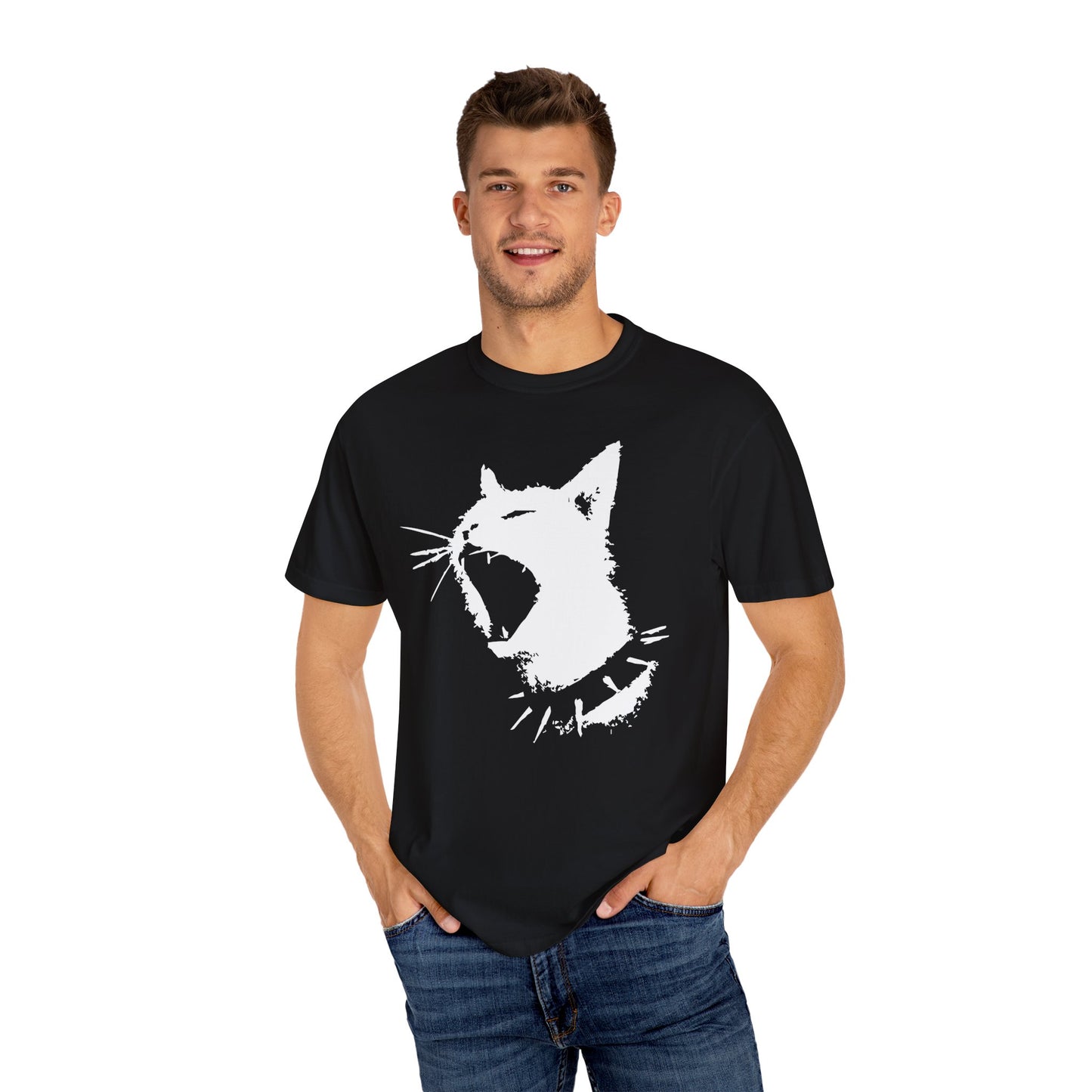 Punk Cat shirt Funny Gym T-shirt for men or women