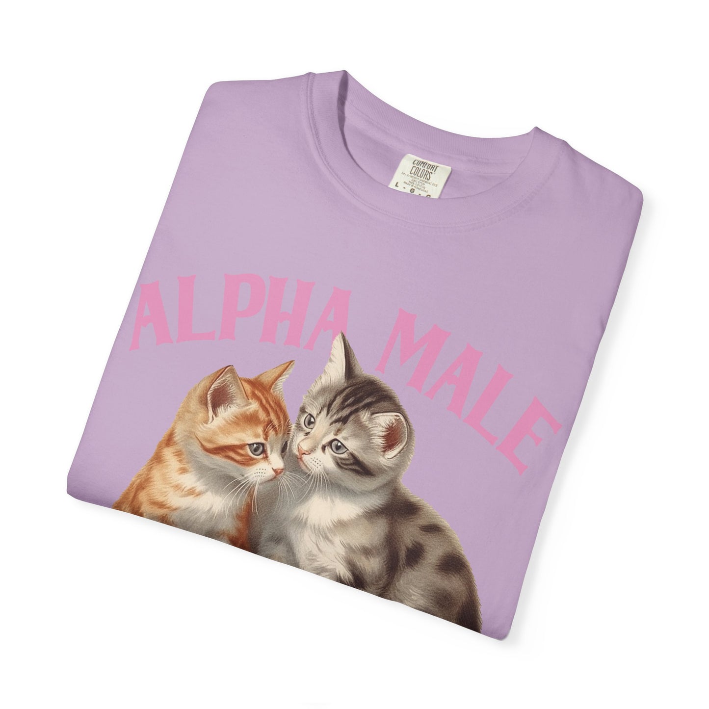 Alpha Cat Male Ironic Funny Kitten shirt Y2K Humor Kittens T-shirt for men or women