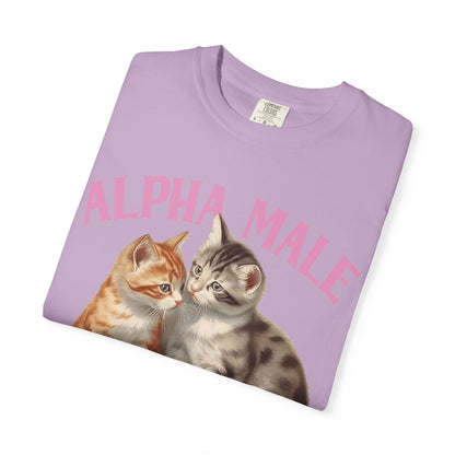 Alpha Cat Male Ironic Funny Kitten shirt Y2K Humor Kittens T-shirt for men or women