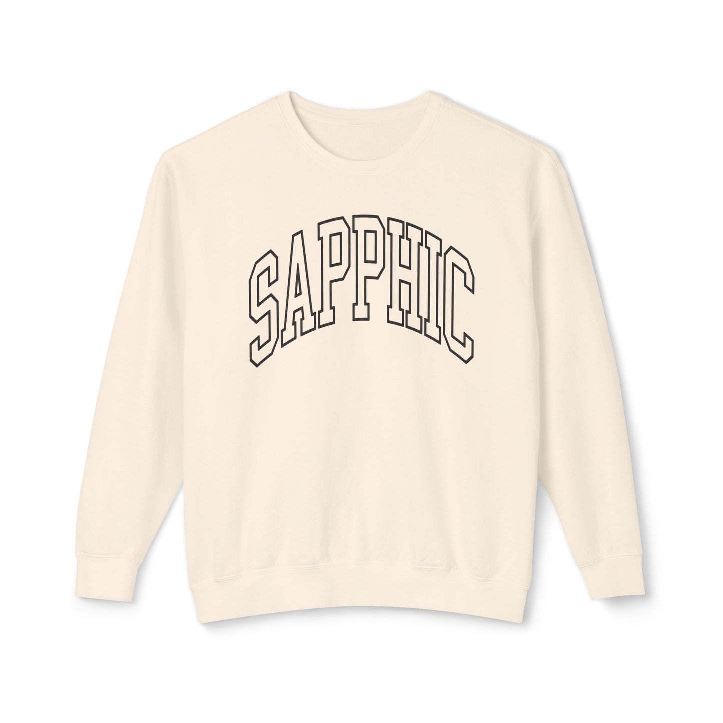 Sapphic Sweatshirt Comfy Unisex Lightweight Crewneck Sweater
