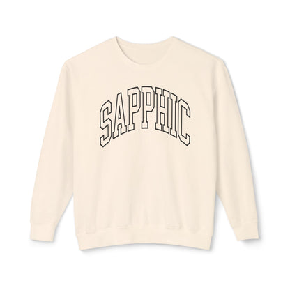 Sapphic Sweatshirt Comfy Unisex Lightweight Crewneck Sweater