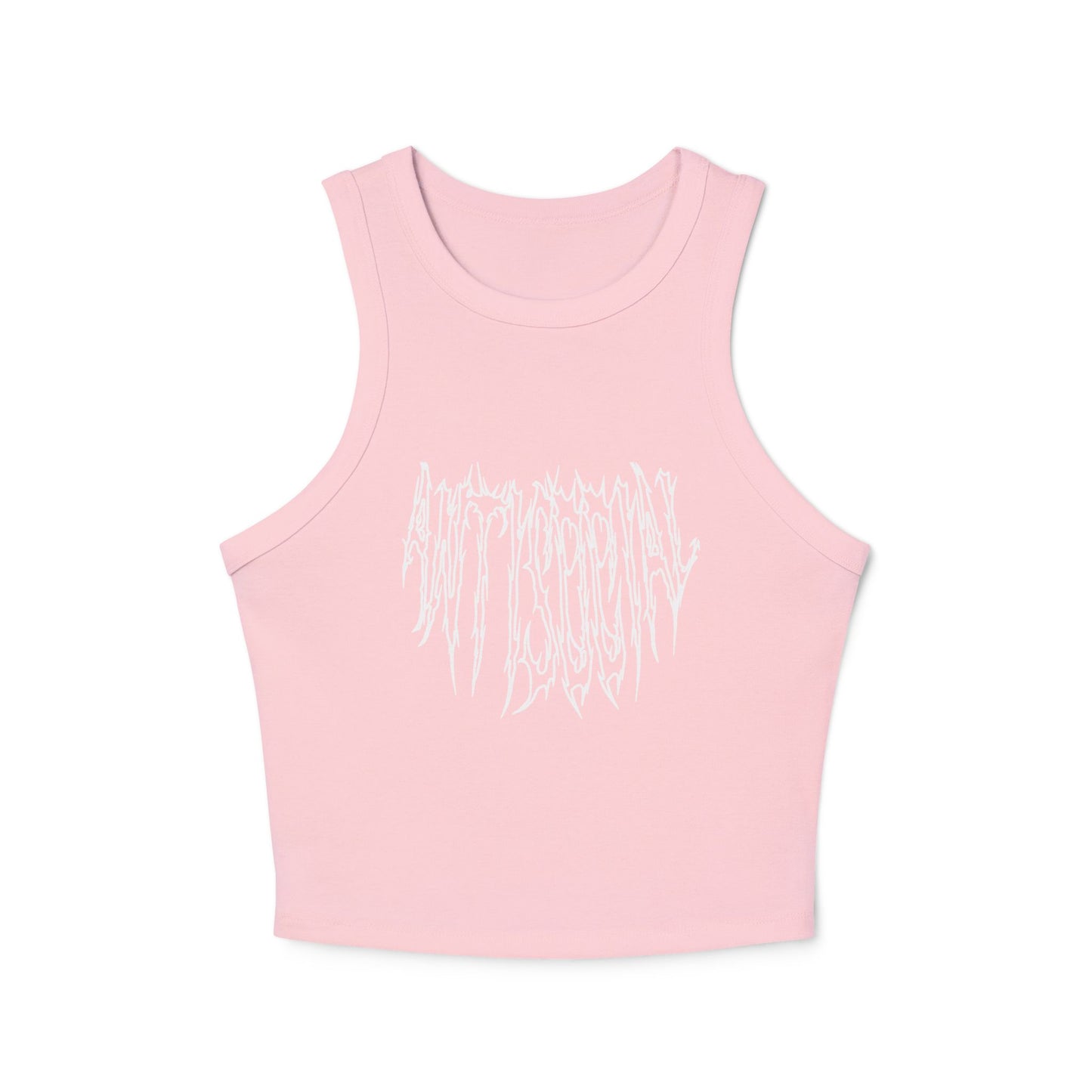 Anti Social Outline Classic Women's Racer Tank Top