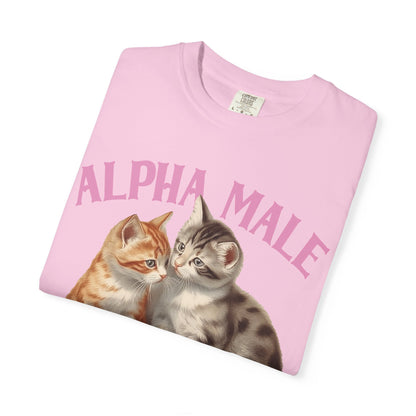 Alpha Cat Male Ironic Funny Kitten shirt Y2K Humor Kittens T-shirt for men or women