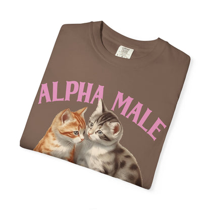 Alpha Cat Male Ironic Funny Kitten shirt Y2K Humor Kittens T-shirt for men or women