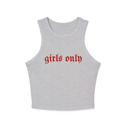 Girls Only Women's Racer Tank Top