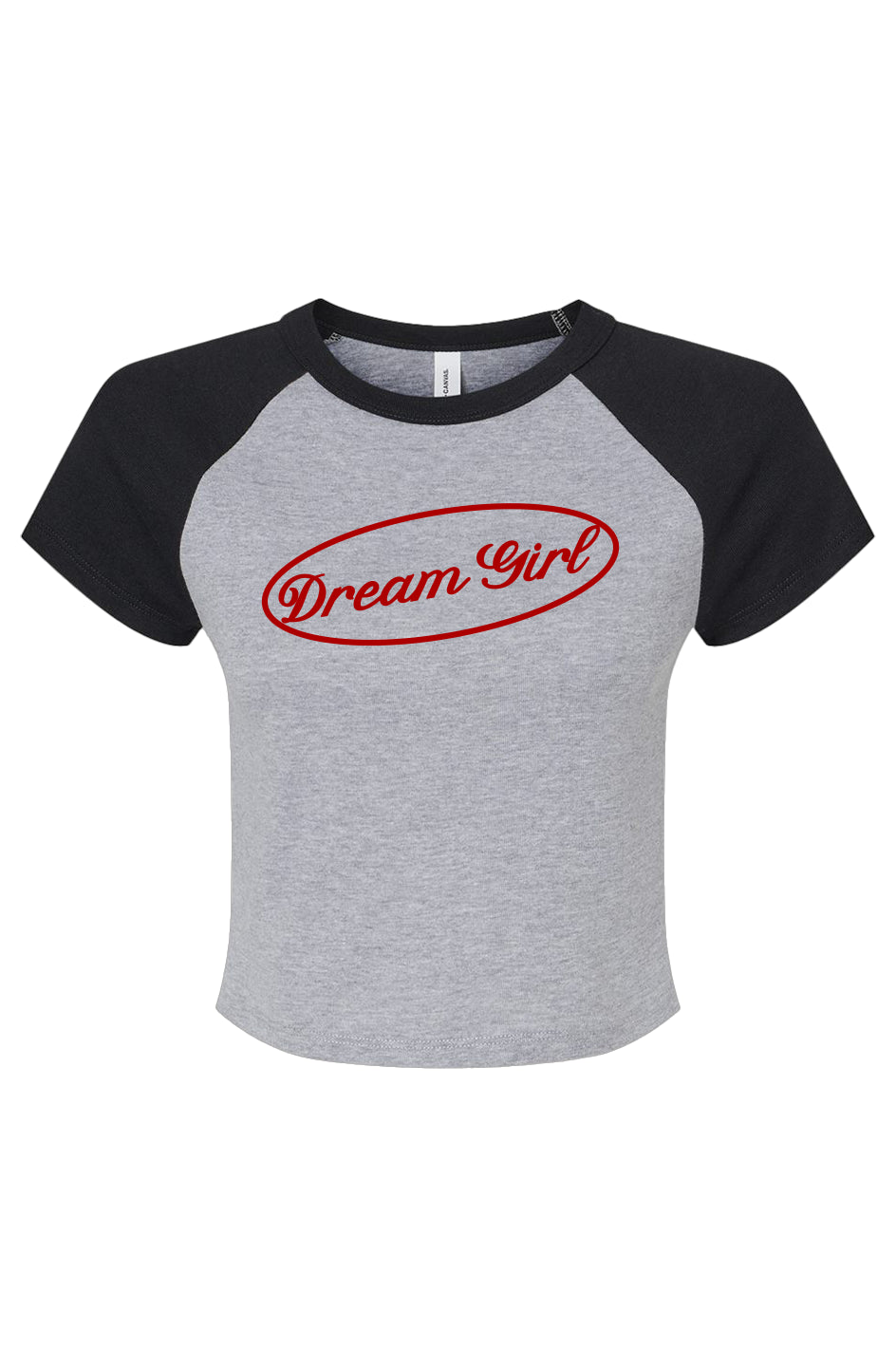 Dream girl in red Micro Rib Raglan Baby Tee