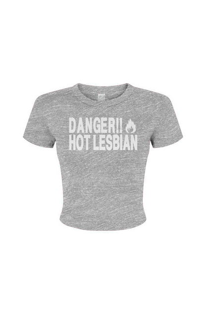 Danger Lesbian Women's Micro Rib Baby Tee