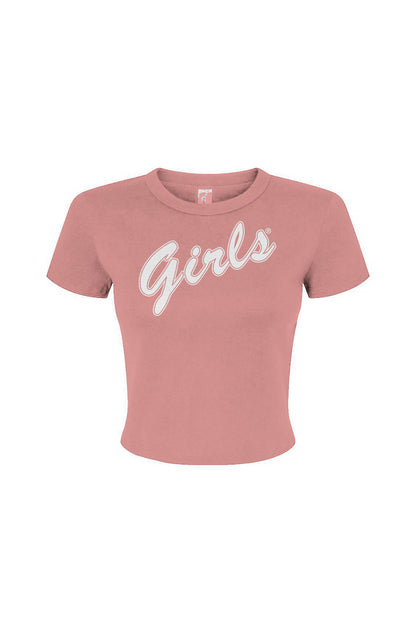 Girls in white Women's Micro Rib Baby Tee