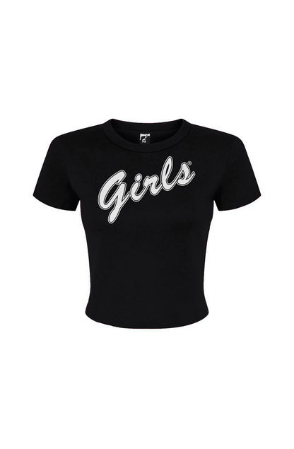 Girls in white Women's Micro Rib Baby Tee
