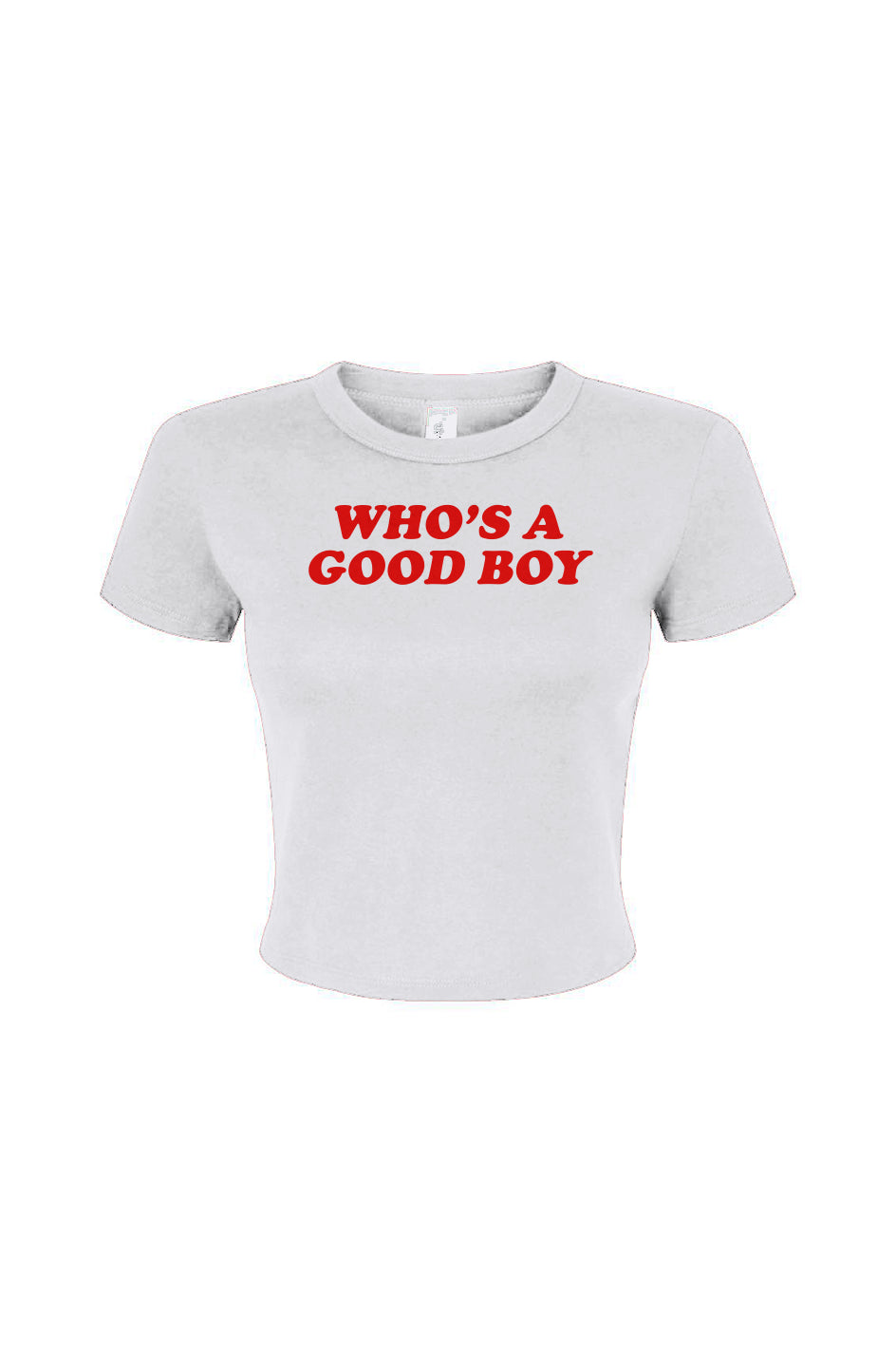Who's a Good Boy Women's Micro Rib Baby Tee