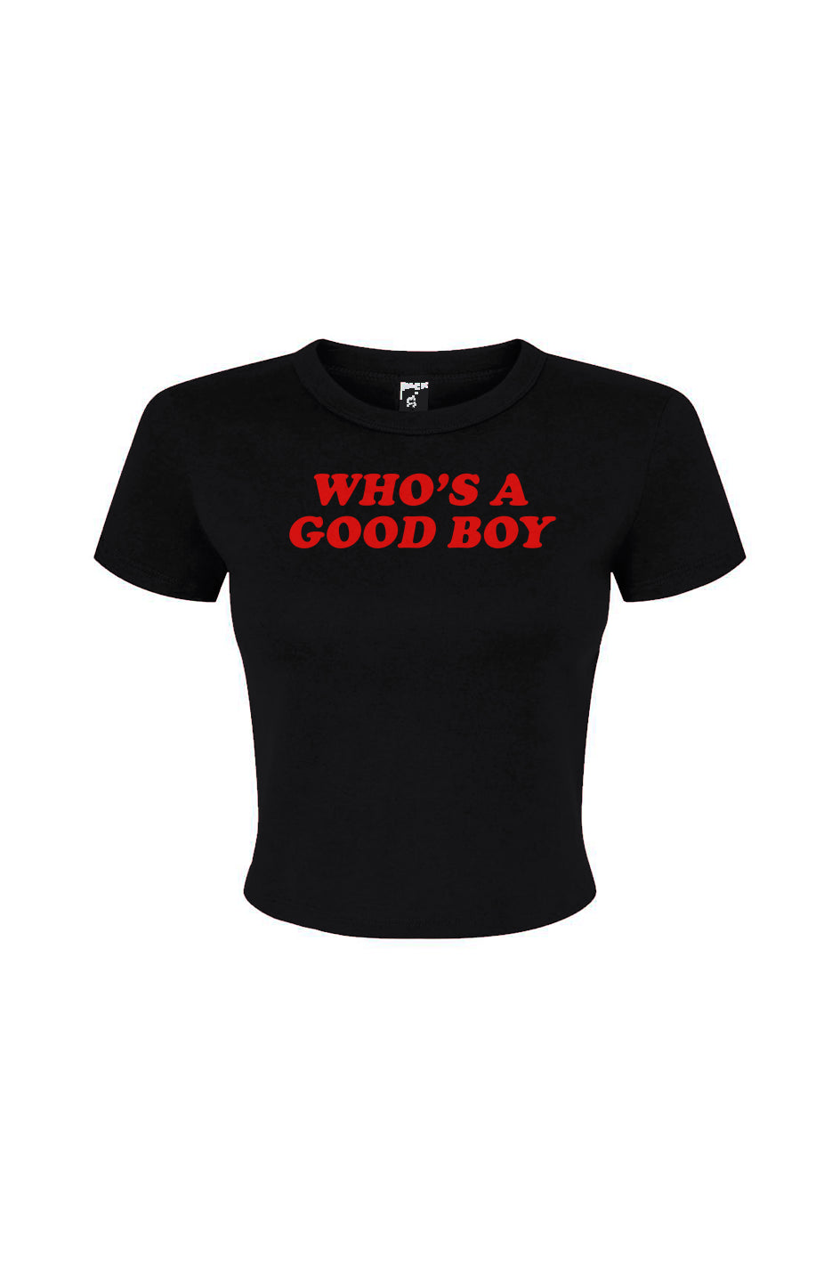 Who's a Good Boy Women's Micro Rib Baby Tee
