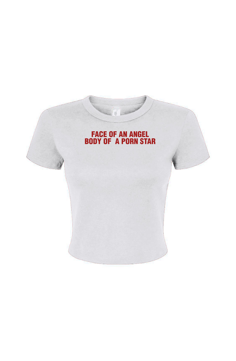 Face of an Angel Body Women's Micro Rib Baby Tee