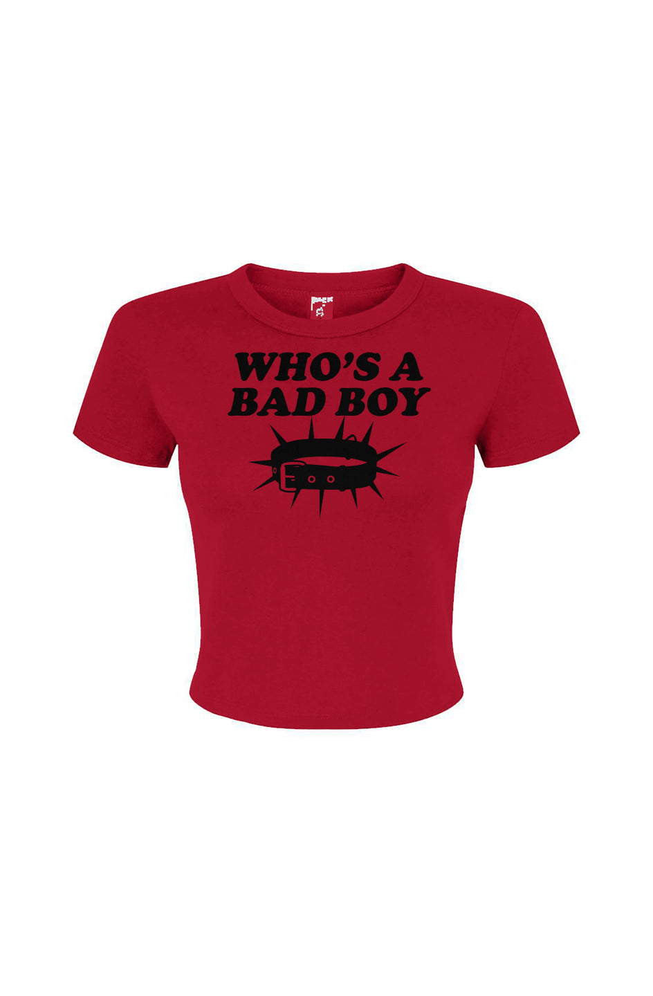 Whos a Bad Boy Women's Micro Rib Baby Tee