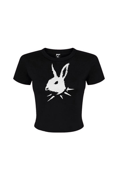 Punk Bunny Women's Micro Rib Baby Tee