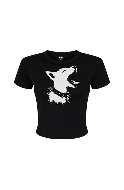Punk Puppy Women's Micro Rib Baby Tee