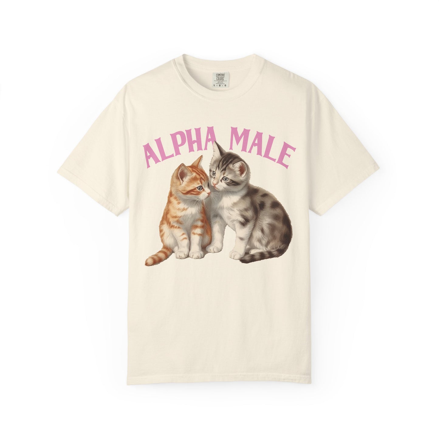 Alpha Cat Male Ironic Funny Kitten shirt Y2K Humor Kittens T-shirt for men or women