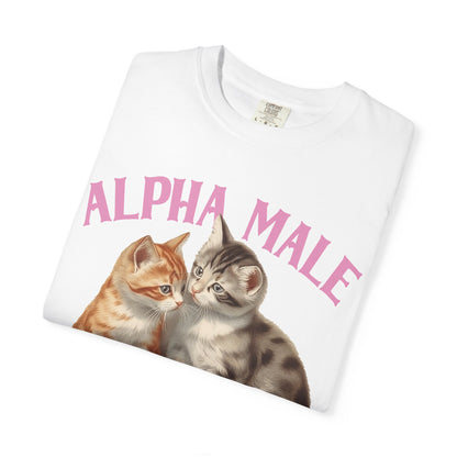 Alpha Cat Male Ironic Funny Kitten shirt Y2K Humor Kittens T-shirt for men or women