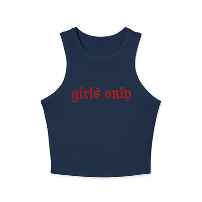 Girls Only Women's Racer Tank Top
