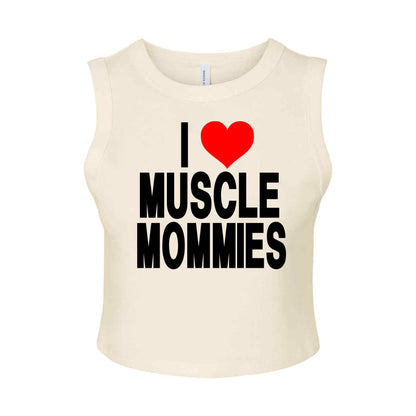 Girls Only in Black Women's Micro Rib Muscle Crop Tank