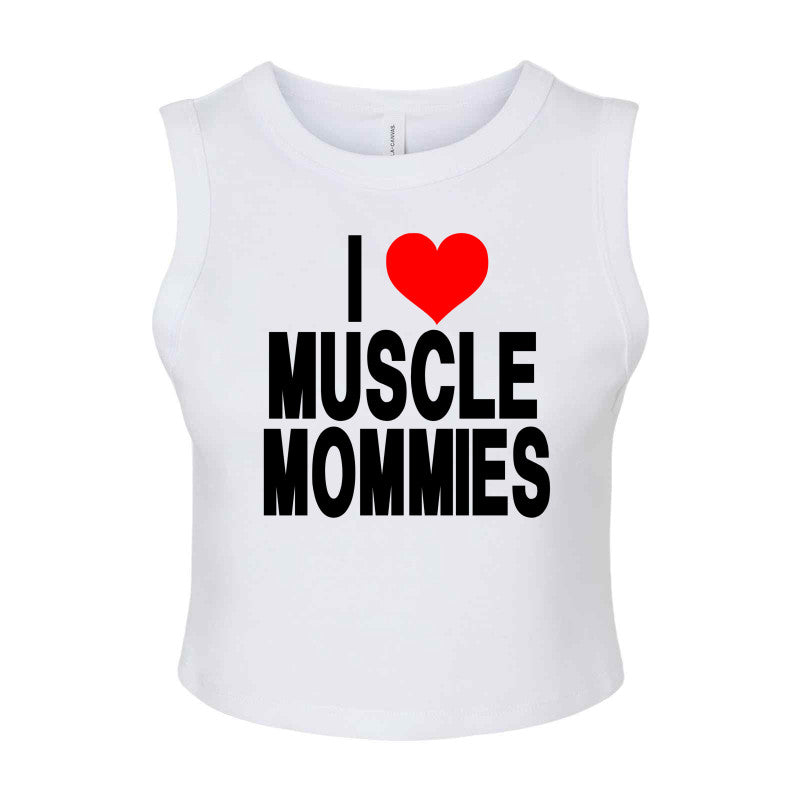 Girls Only in Black Women's Micro Rib Muscle Crop Tank