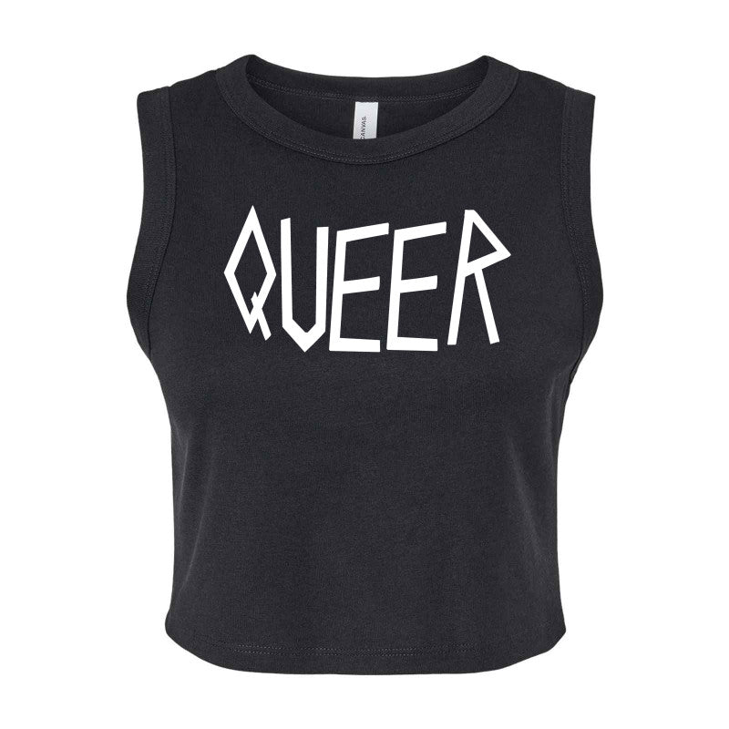 Queer Micro Rib Muscle Crop Tank