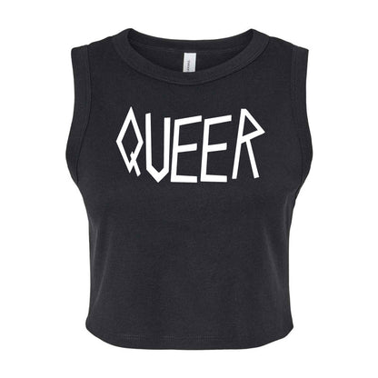 Queer Micro Rib Muscle Crop Tank