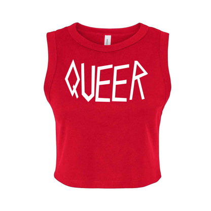 Queer Micro Rib Muscle Crop Tank