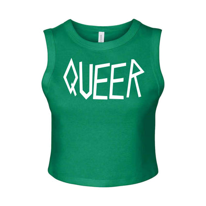 Queer Micro Rib Muscle Crop Tank