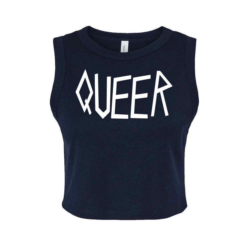 Queer Micro Rib Muscle Crop Tank