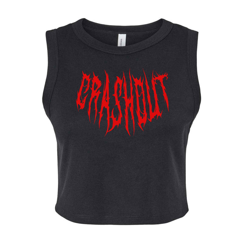 Crashout Micro Rib Muscle Crop Tank