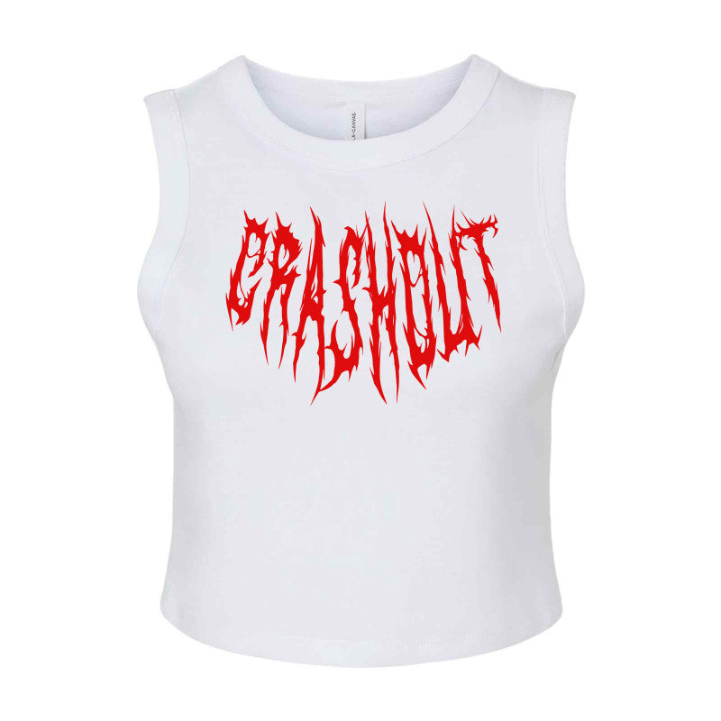 Crashout Micro Rib Muscle Crop Tank