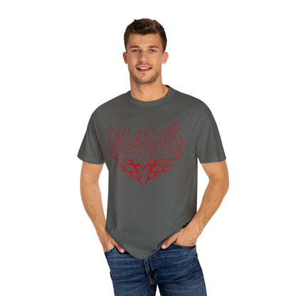 Lover Girl shirt Heart Metal Red Funny T-shirt for men or women
