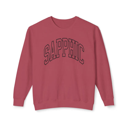 Sapphic Sweatshirt Comfy Unisex Lightweight Crewneck Sweater