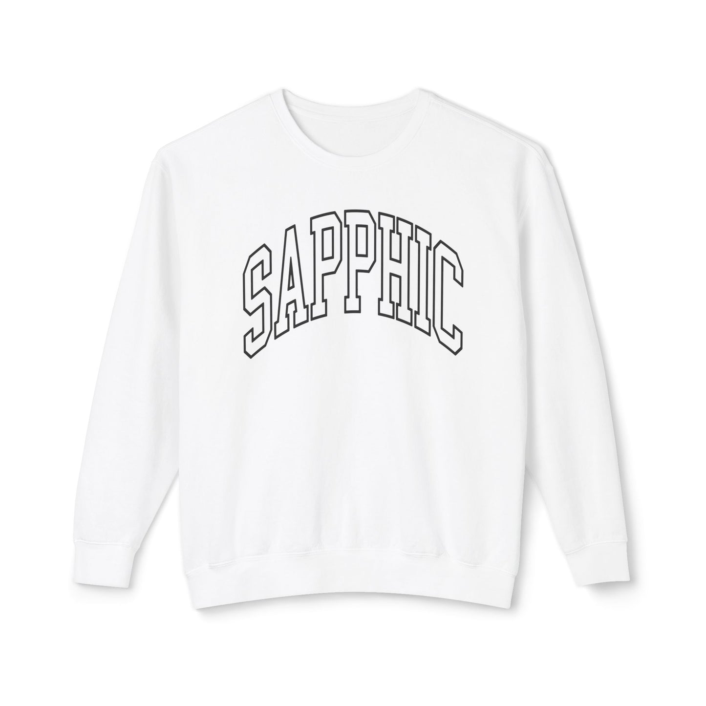 Sapphic Sweatshirt Comfy Unisex Lightweight Crewneck Sweater