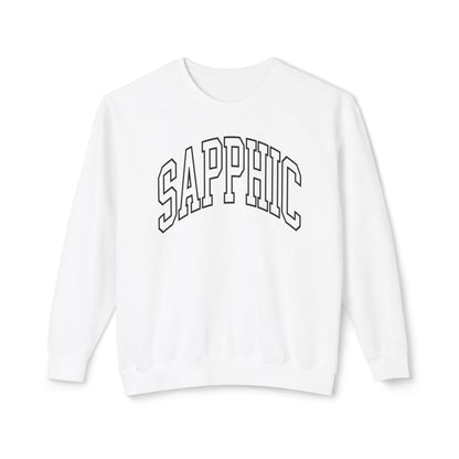 Sapphic Sweatshirt Comfy Unisex Lightweight Crewneck Sweater