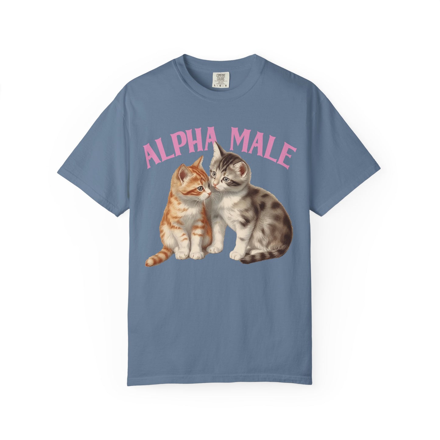 Alpha Cat Male Ironic Funny Kitten shirt Y2K Humor Kittens T-shirt for men or women