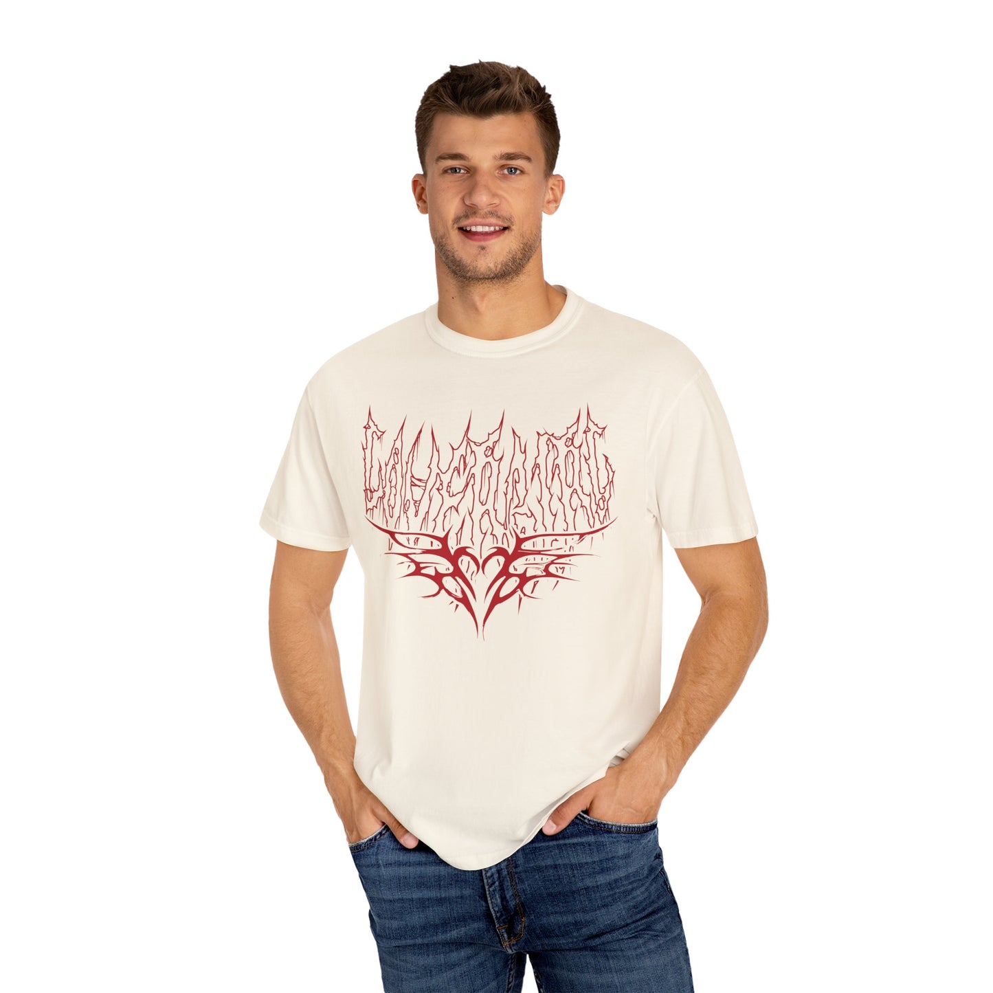 Lover Girl shirt Heart Metal Red Funny T-shirt for men or women