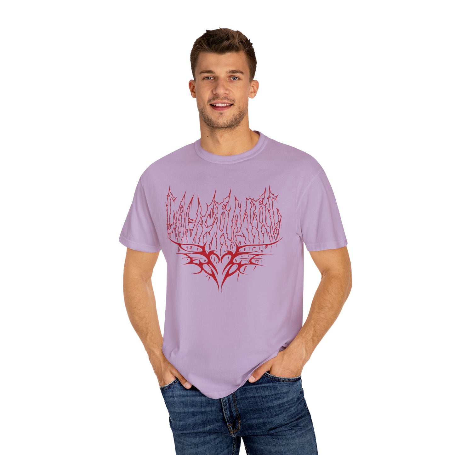 Lover Girl shirt Heart Metal Red Funny T-shirt for men or women