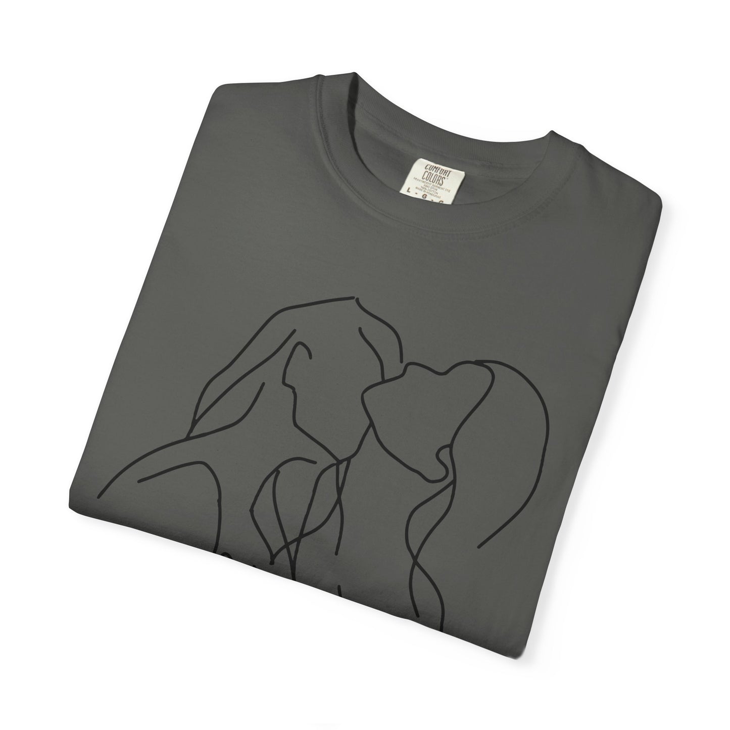 Lesbian Minimal Line art for Women Line Art Kiss shirt Kiss Women T-shirt for women