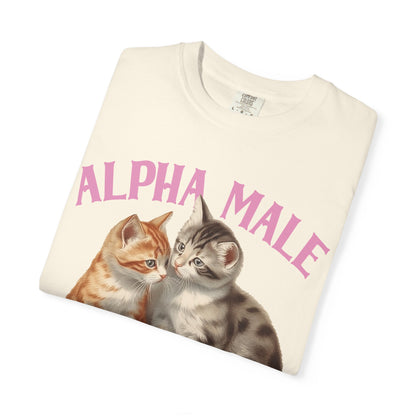 Alpha Cat Male Ironic Funny Kitten shirt Y2K Humor Kittens T-shirt for men or women