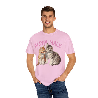 Alpha Cat Male Ironic Funny Kitten shirt Y2K Humor Kittens T-shirt for men or women