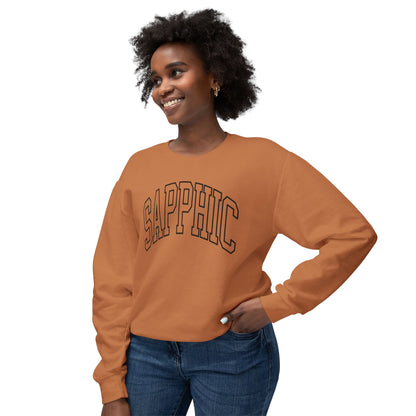 Sapphic Sweatshirt Comfy Unisex Lightweight Crewneck Sweater