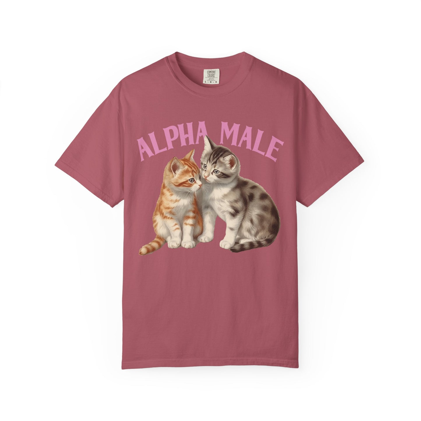 Alpha Cat Male Ironic Funny Kitten shirt Y2K Humor Kittens T-shirt for men or women