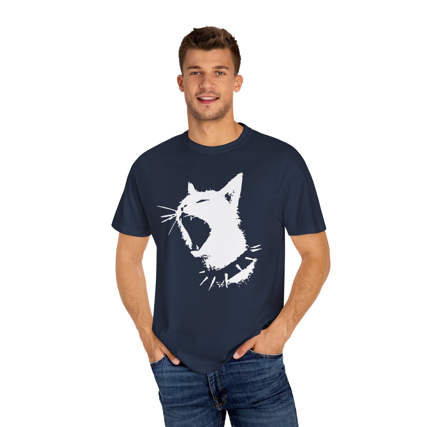 Punk Cat shirt Funny Gym T-shirt for men or women