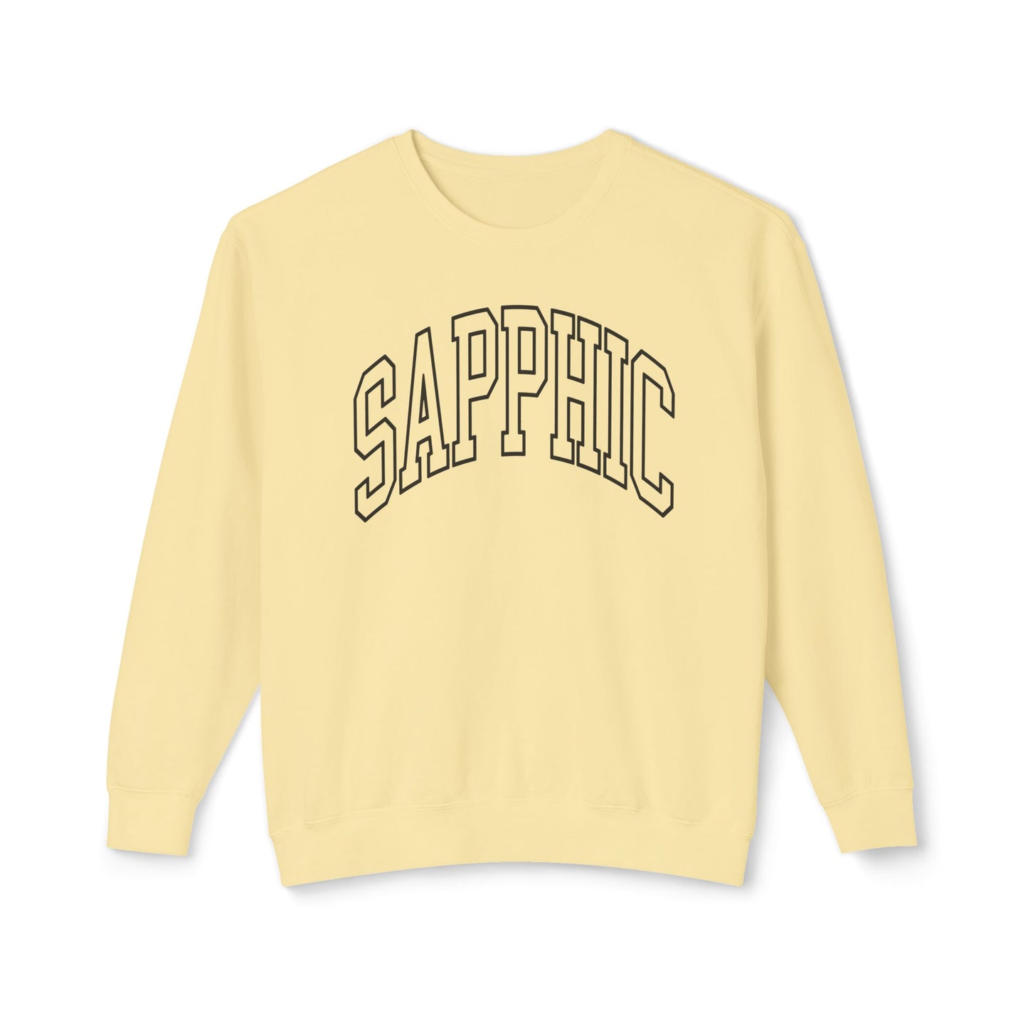 Sapphic Sweatshirt Comfy Unisex Lightweight Crewneck Sweater