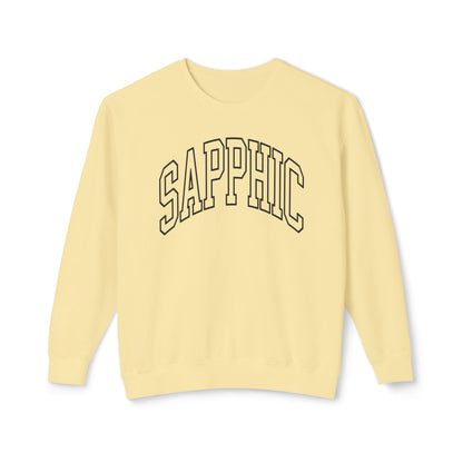 Sapphic Sweatshirt Comfy Unisex Lightweight Crewneck Sweater