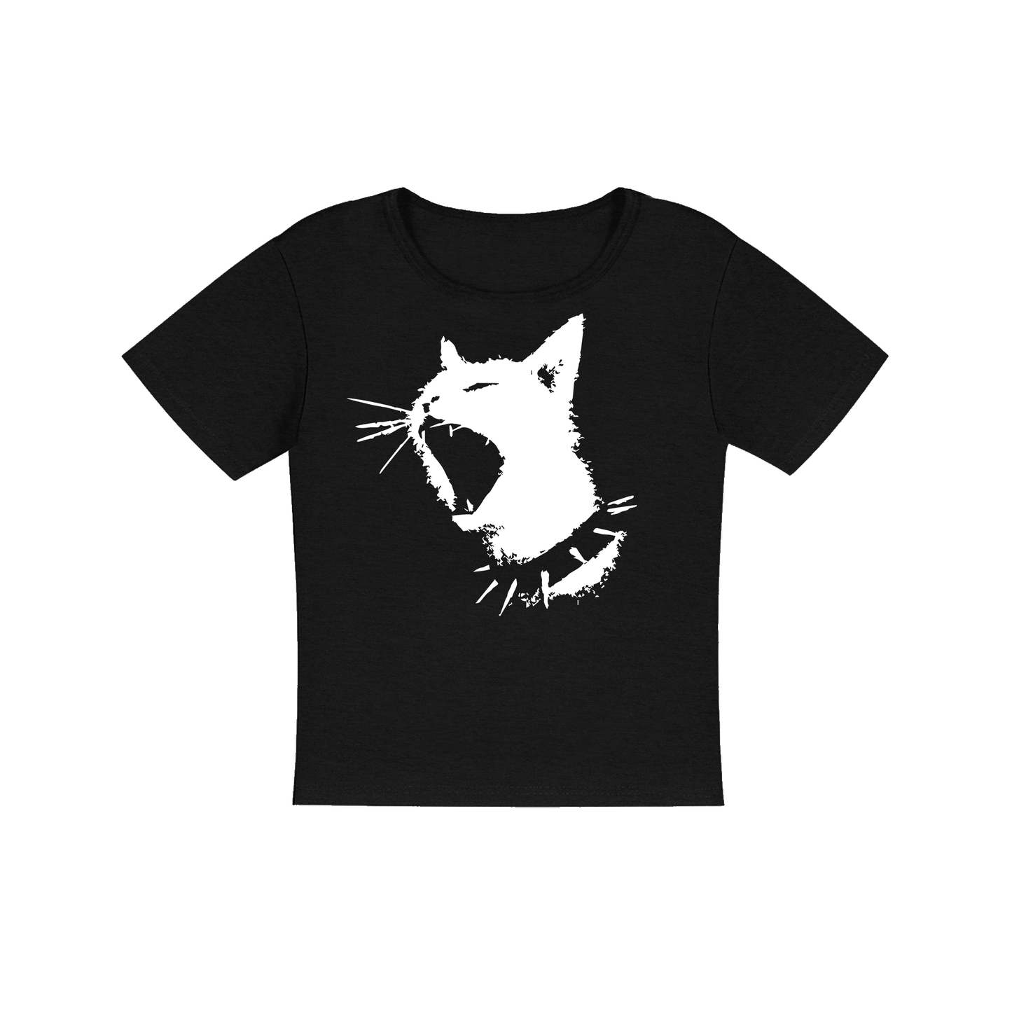 Punk Kitty Women's Micro Rib Baby Tee